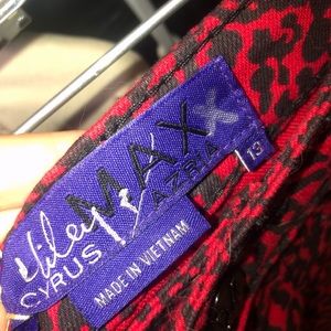 authentic Miley Cyrus jeans red and black
